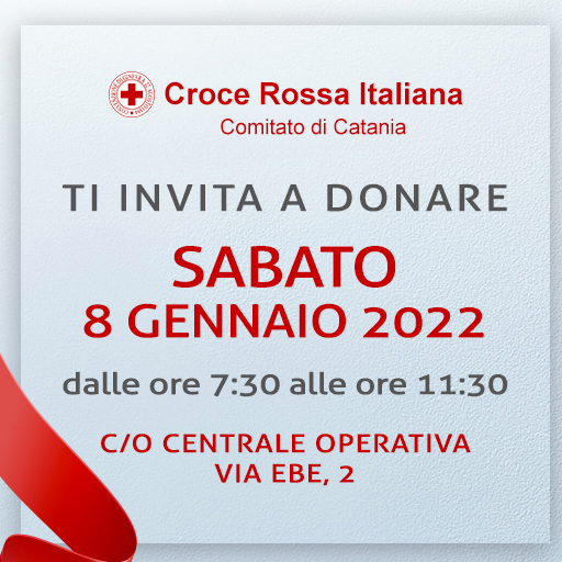Donazione sangue sabato 8 gennaio 2022
