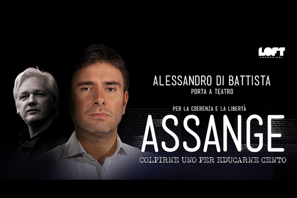 Alessandro Di Battista - Assange - Napoli