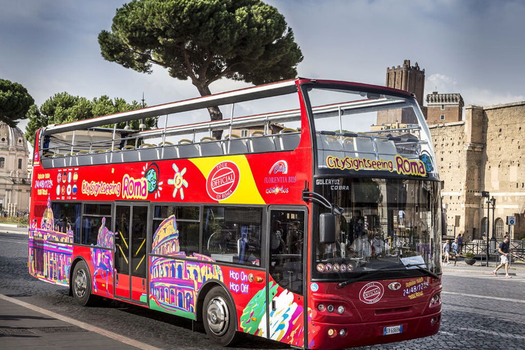 Roma: bus hop-on hop-off e tour audio