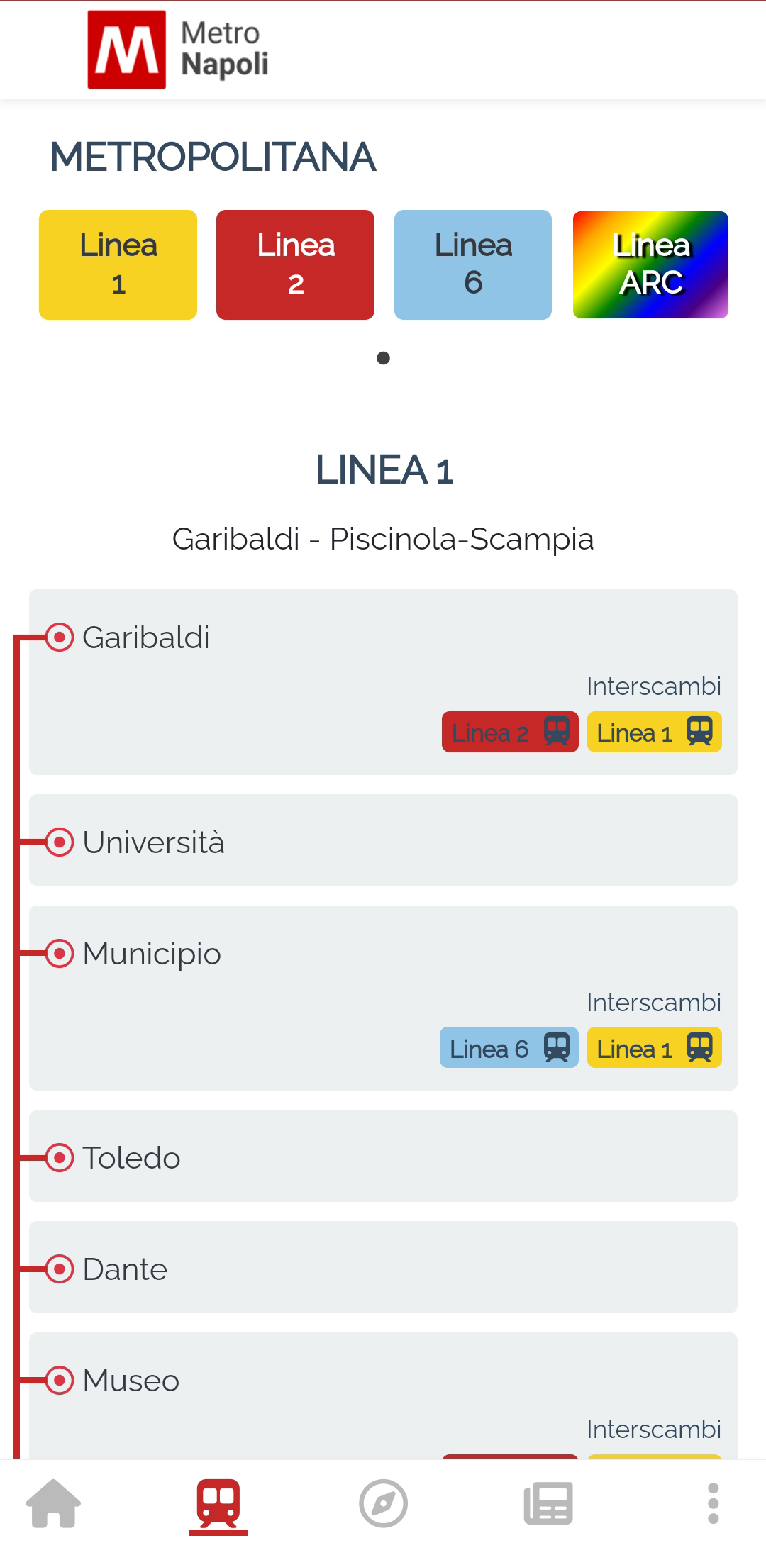 Metropolitana di Napoli - screenshot