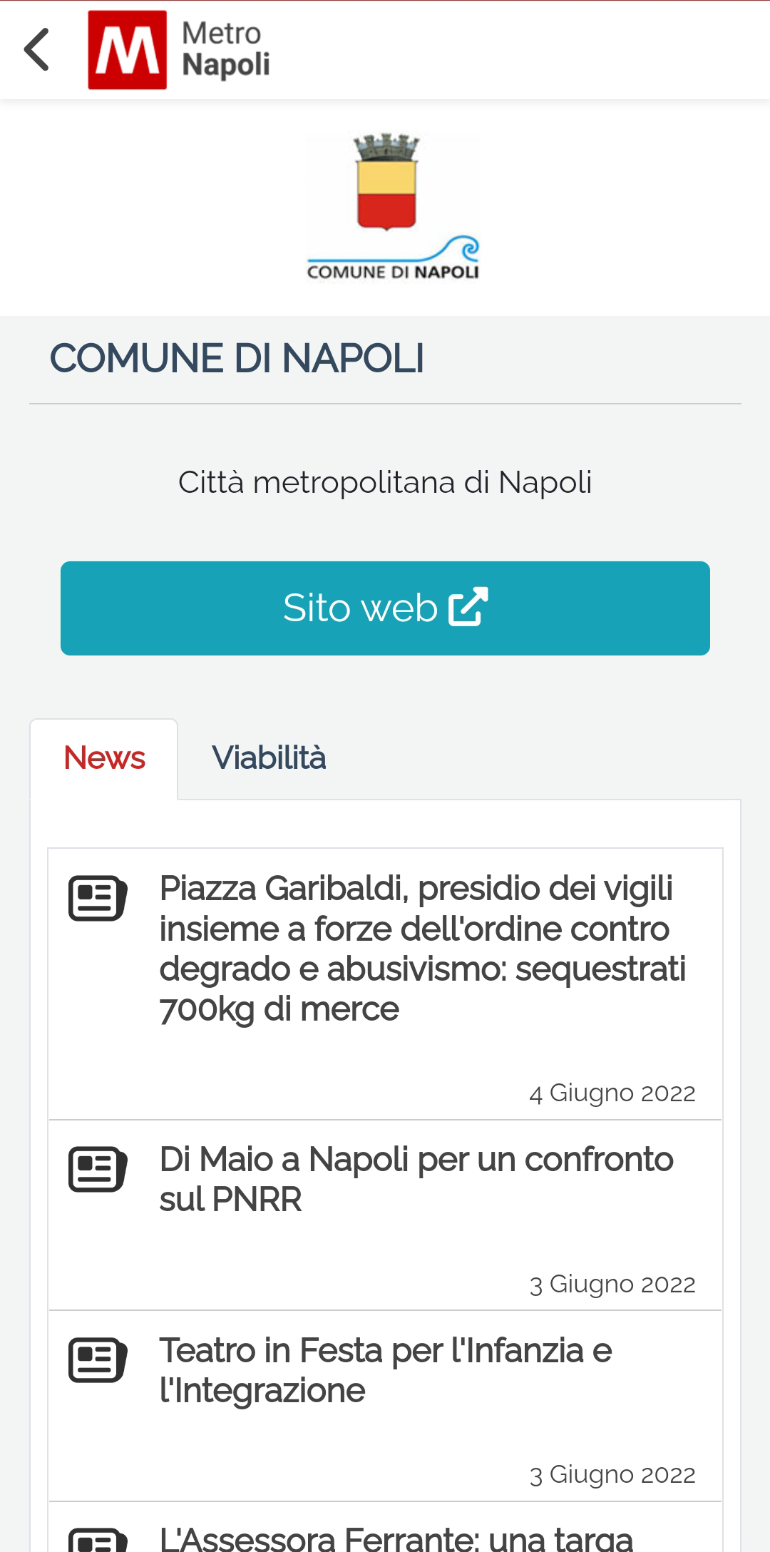 Metropolitana di Napoli - screenshot