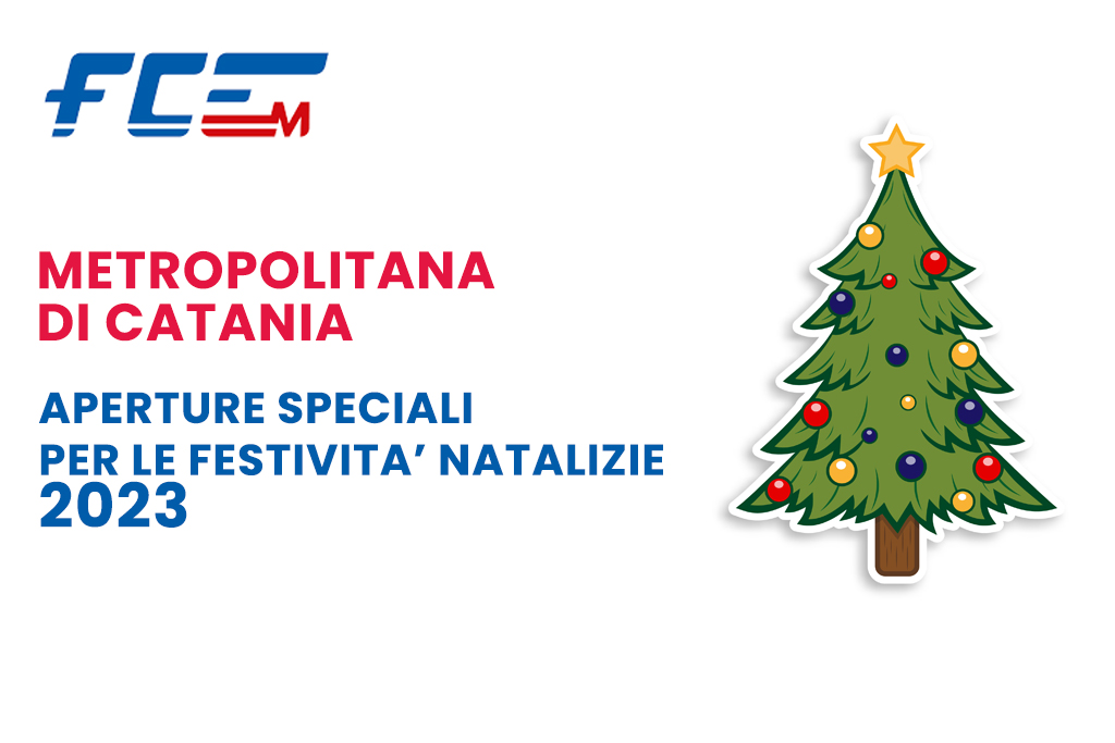 Metropolitana di Catania: il servizio speciale per le festività natalizie 2023