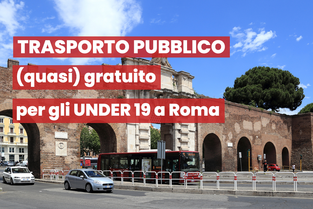 Roma, trasporto pubblico locale quasi gratuito per gli under 19